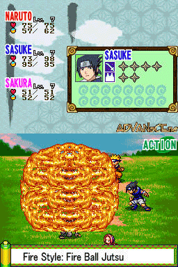 Naruto Path of The Ninja screenshot 3 for Nintendo DS